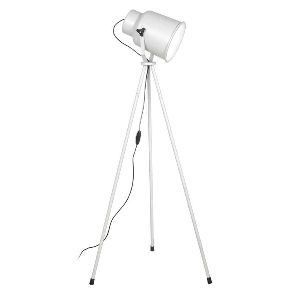 LAMPARA DE PIE TRIPODE BLANCA  7710-16